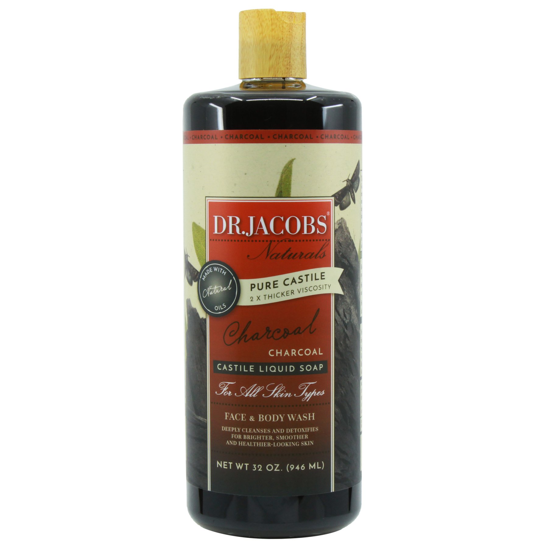 Pure Castile Liquid Soap – Charcoal 6