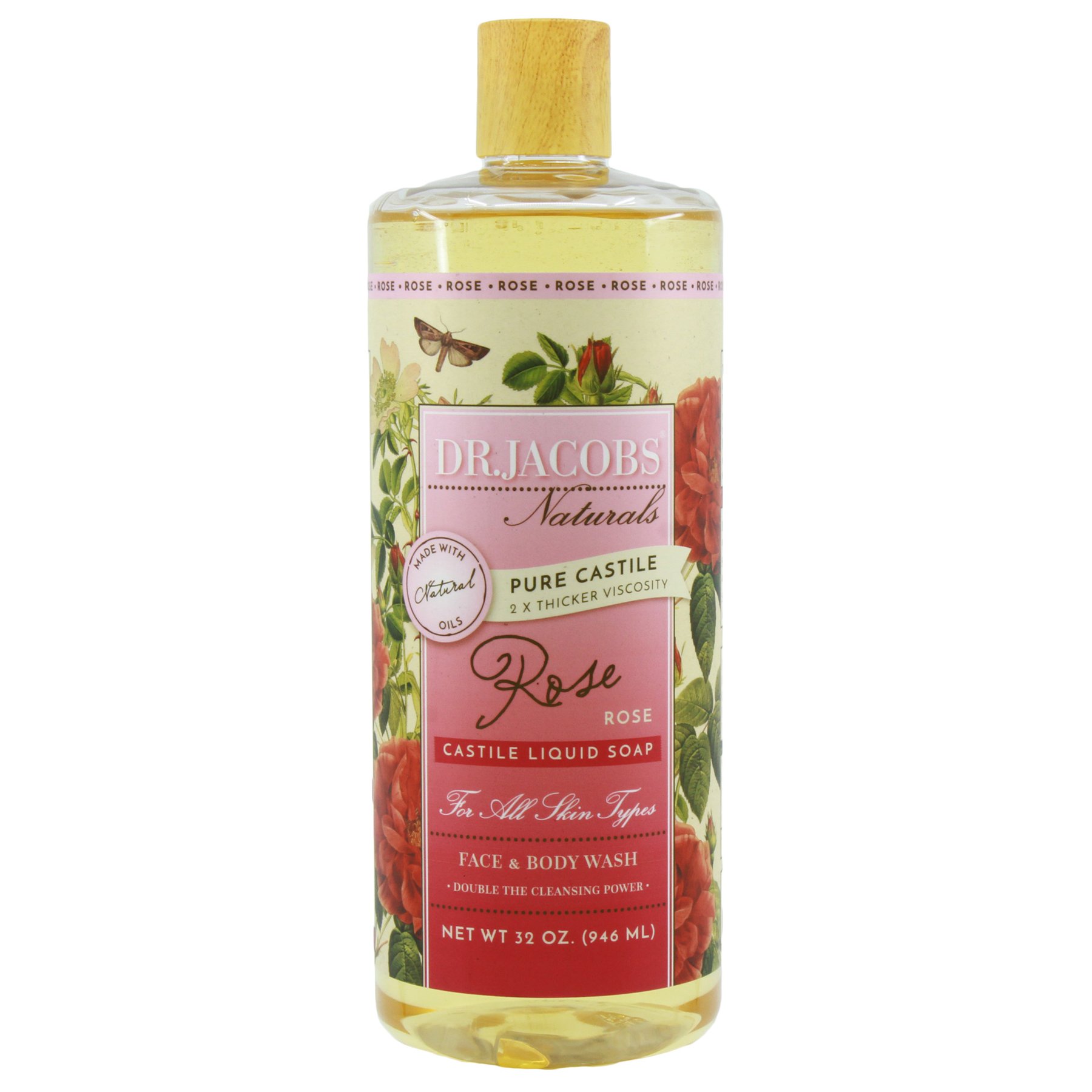 Pure Castile Liquid Soap - Rose