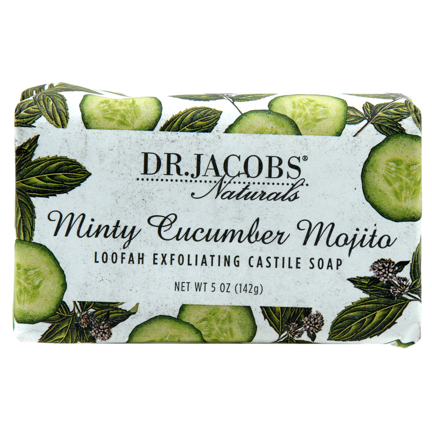 Exfoliating Castile Bar Soap – Minty Cucumber Mojito 4