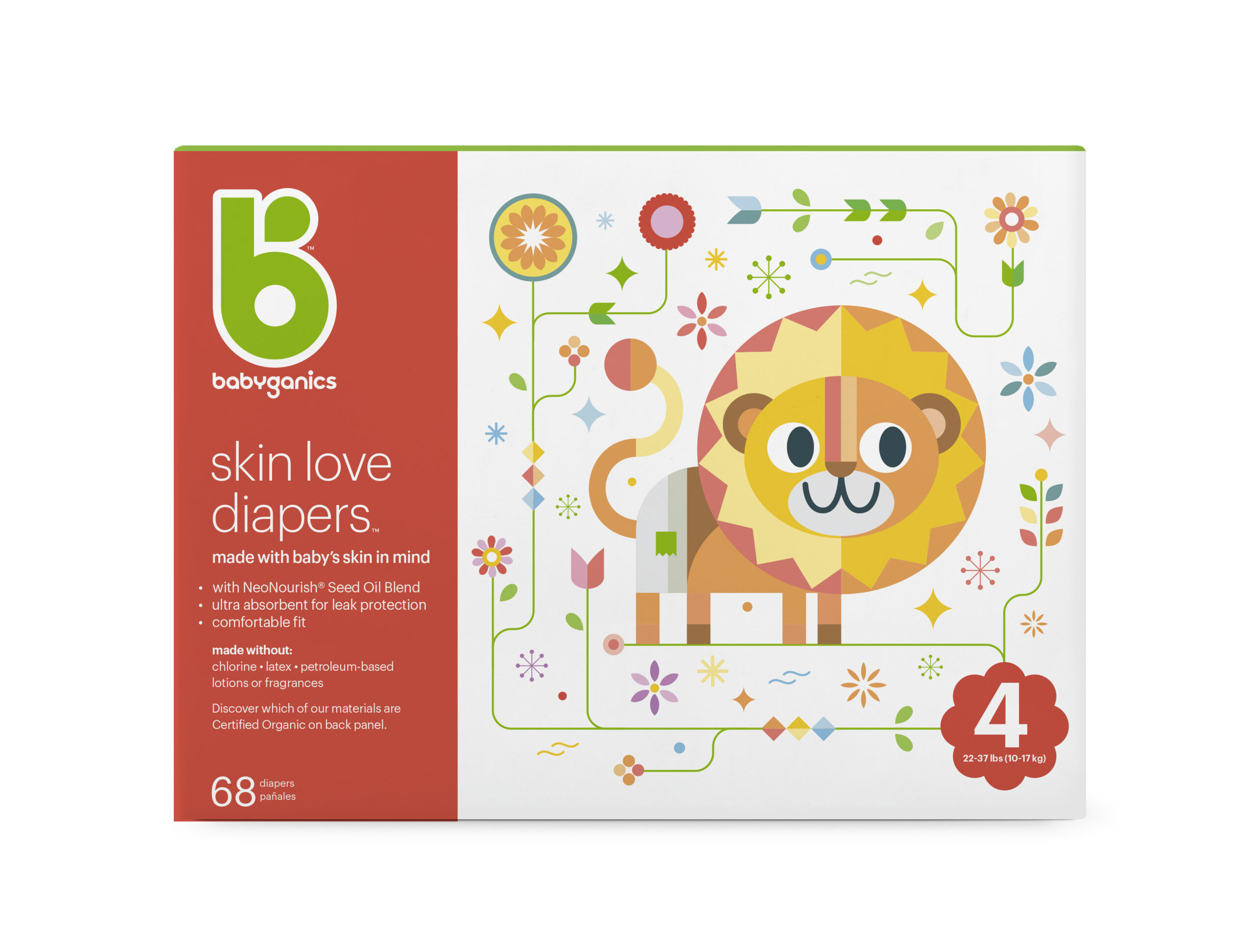 skin love diapers, size 4 2