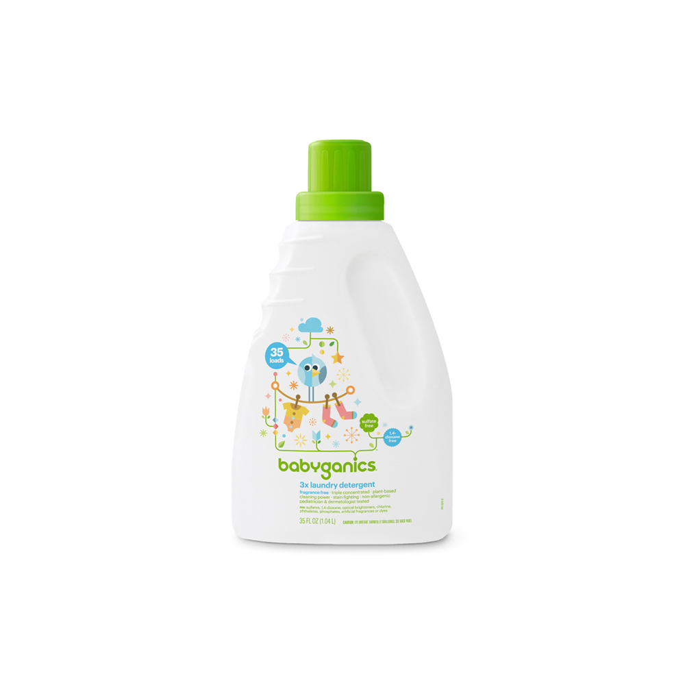 3x laundry detergent, fragrance free 3