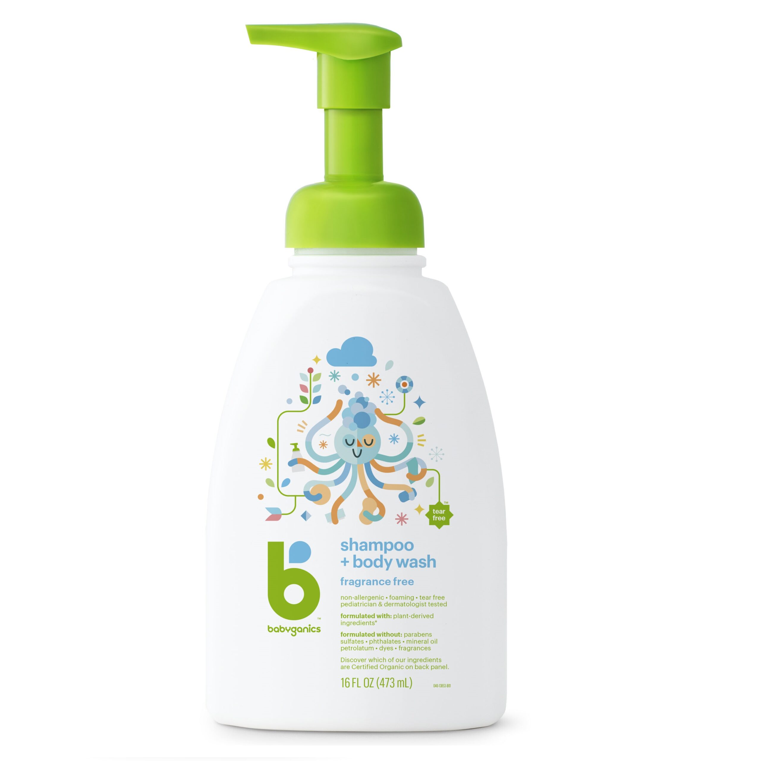 shampoo + body wash, fragrance free 1