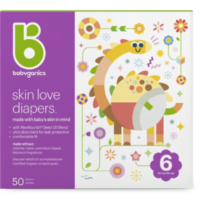 skin love diapers, size 6