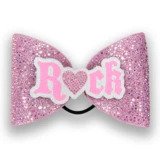 ROCK SPARKLE BOW (LIGHT PINK)