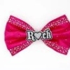 HOT PINK SATIN HAND SEWN SIGNATURE R?CK BOW