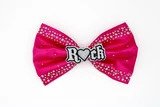 HOT PINK SATIN HAND SEWN SIGNATURE R?CK BOW