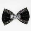 BLACK SATIN HAND SEWN SIGNATURE R?CK BOW