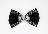 BLACK SATIN HAND SEWN SIGNATURE R?CK BOW