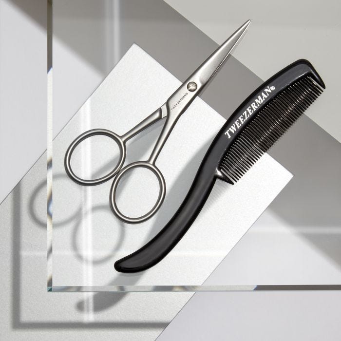 Moustache Scissors & Comb 2