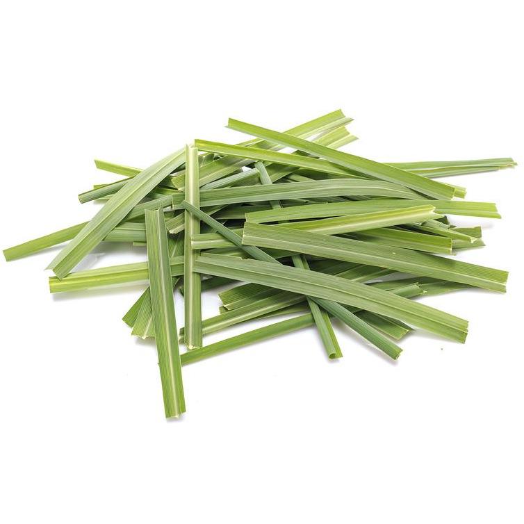 Green Lemongrass Or Citronella Grass Leaf. Studio Shot Isolated