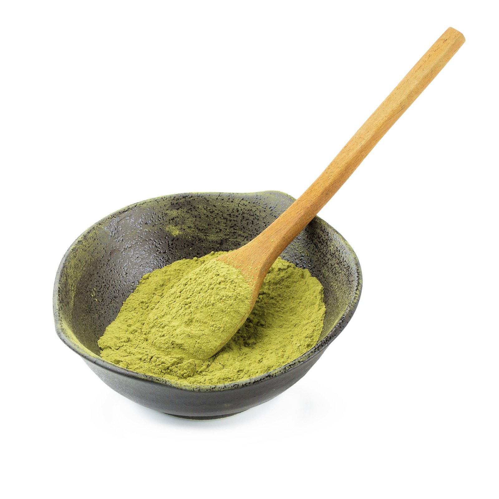 Matcha Powder Green Tea Isolated On A White Background